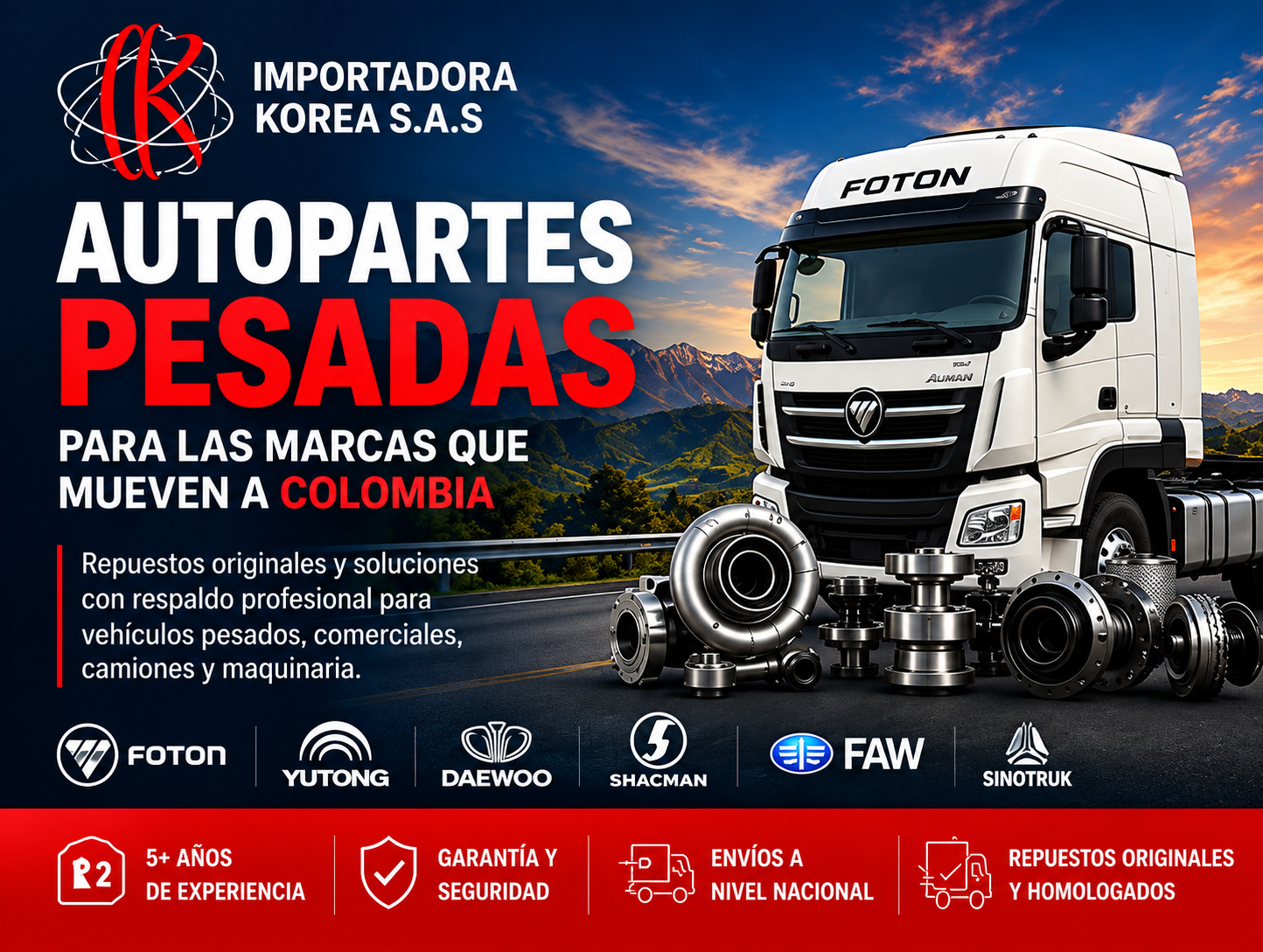 Autopartes pesadas Importadora Korea